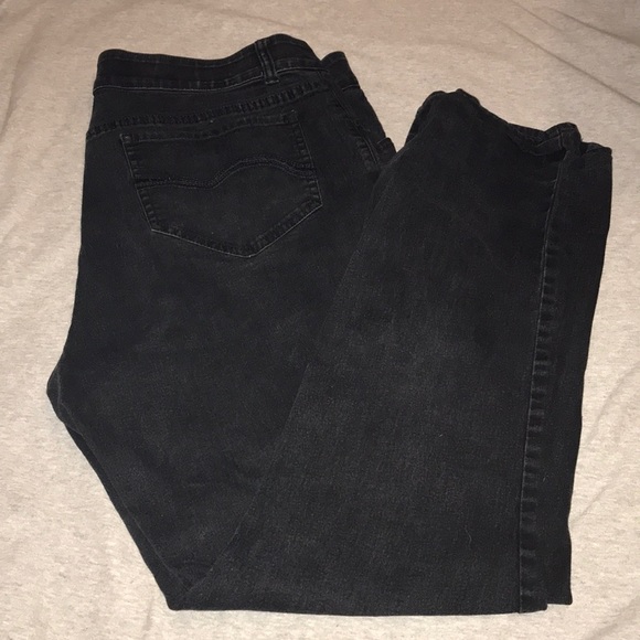 riders by lee mid rise bootcut black